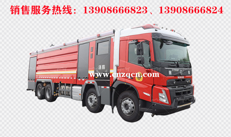沃爾沃volvo前四后八泡沫消防車(chē)