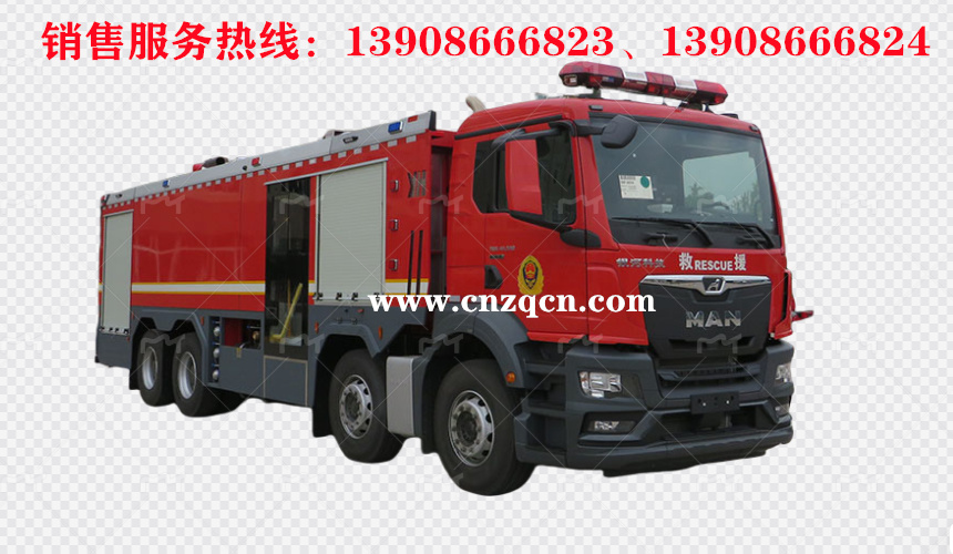 德國(guó)曼man前四后八泡沫消防車(chē)