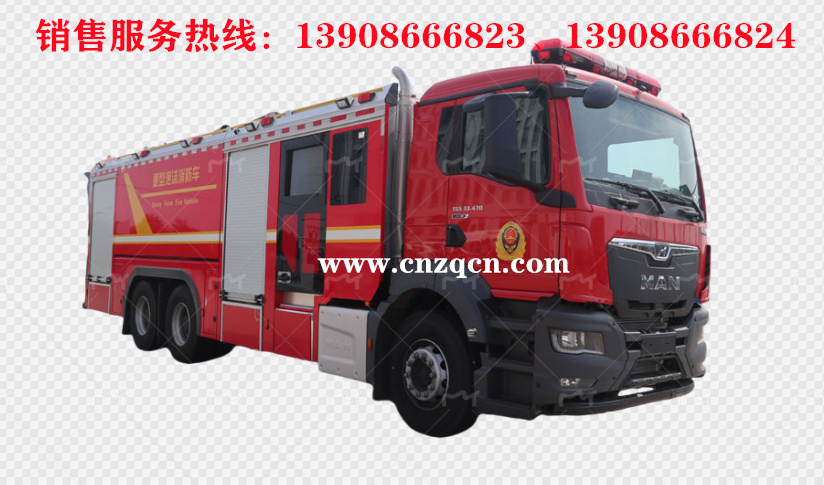 德國(guó)曼man后雙橋泡沫消防車(chē)