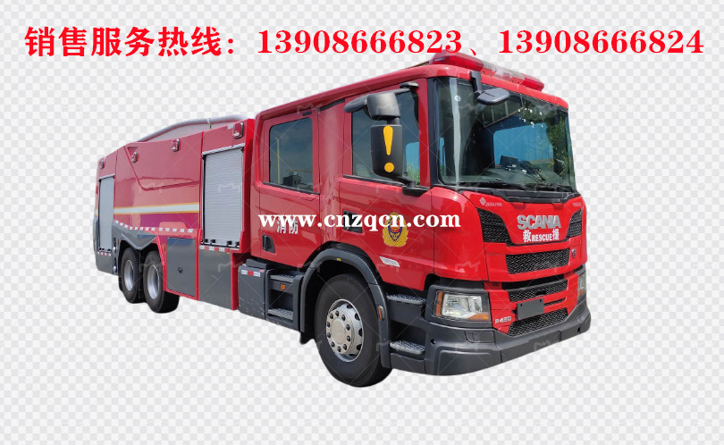 斯堪尼亞scania后雙橋水罐消防車(chē)