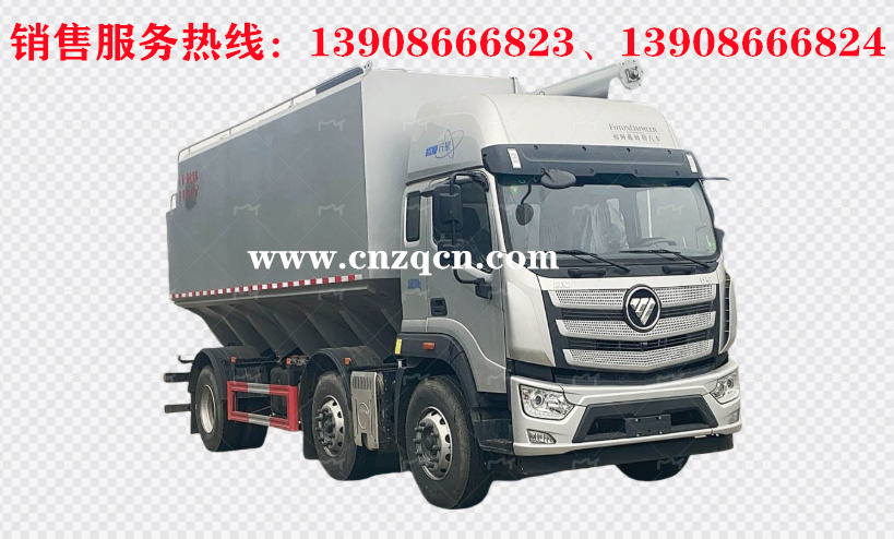 福田歐曼行星小三軸散裝飼料運(yùn)輸車(chē)
