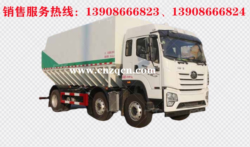 解放JR6小三軸散裝飼料運(yùn)輸車(chē)