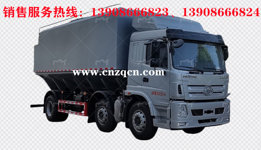三環(huán)十通小三軸散裝飼料運(yùn)輸車(chē)
